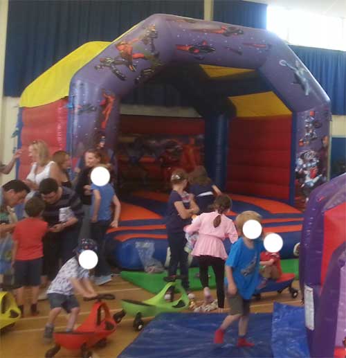 15' Action Hero Theme Bouncy Castle