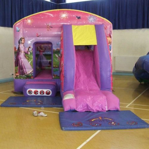 12' Princess Bouncy Castle with Front Slide
