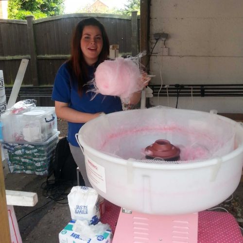 Candy Floss Machine with Operator